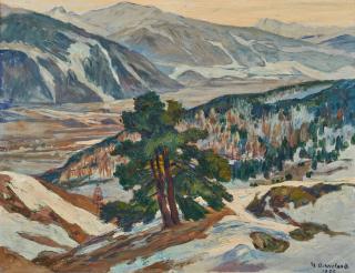 Hans Beat Wieland - Vorfrühling im Unterwallis, 1935