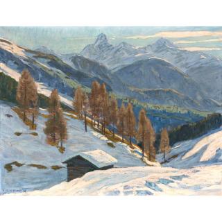 Hans Beat Wieland - Wiesen Bei Davos, 1976 Wiesen Near Davos, 1976