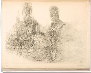 Hans Bellmer - Apoème 2. Manuscrit Autographe Signé