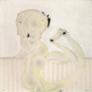 Hans Bellmer - Desarticulation sur fond rayé