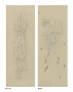 Hans Bellmer - Deux corps (recto); Tête-bêche (verso)