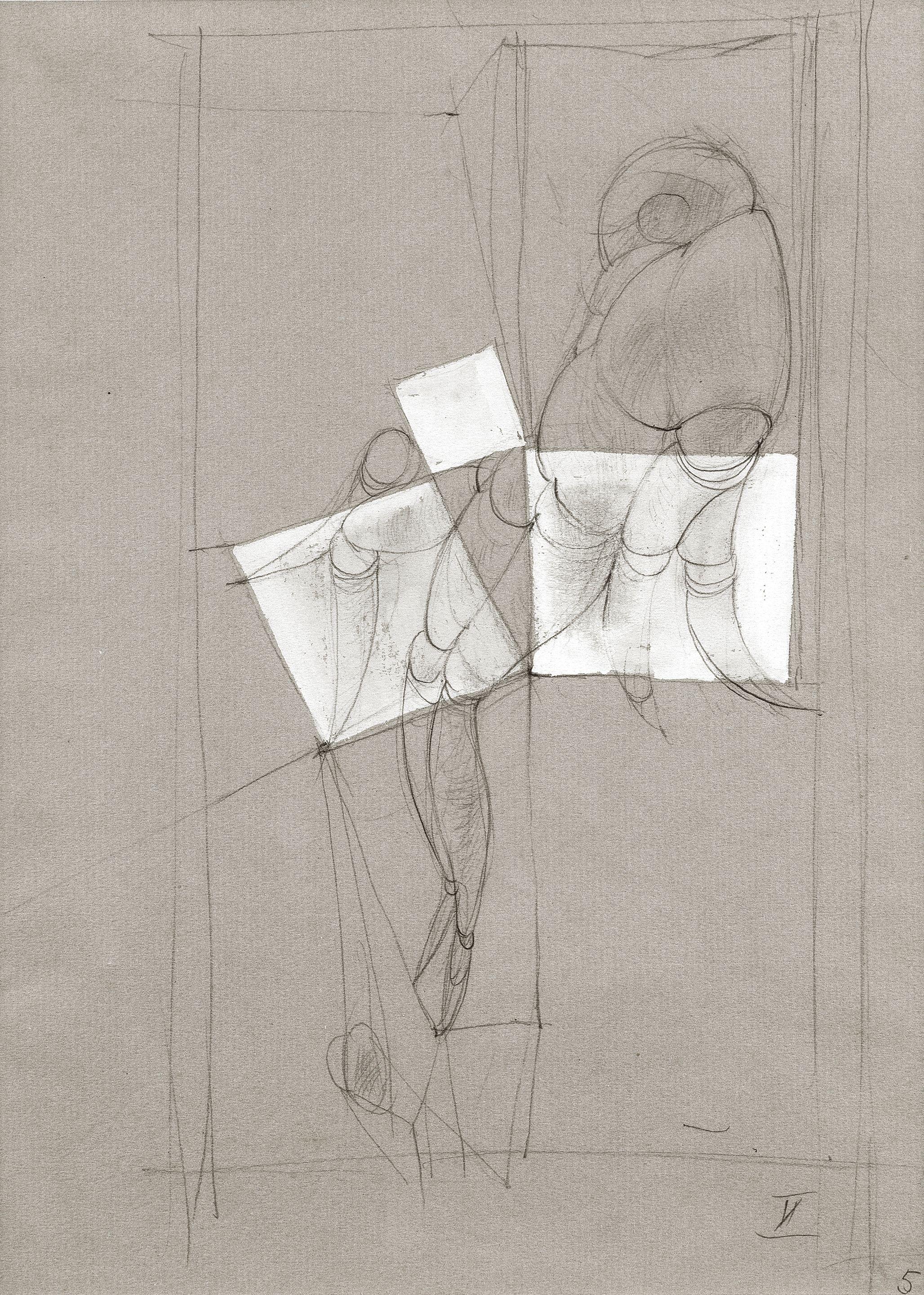 Hans Bellmer - Komposition 29.4 x 20.5cm (11 9/16 x 8 1/16in). (within the mount)