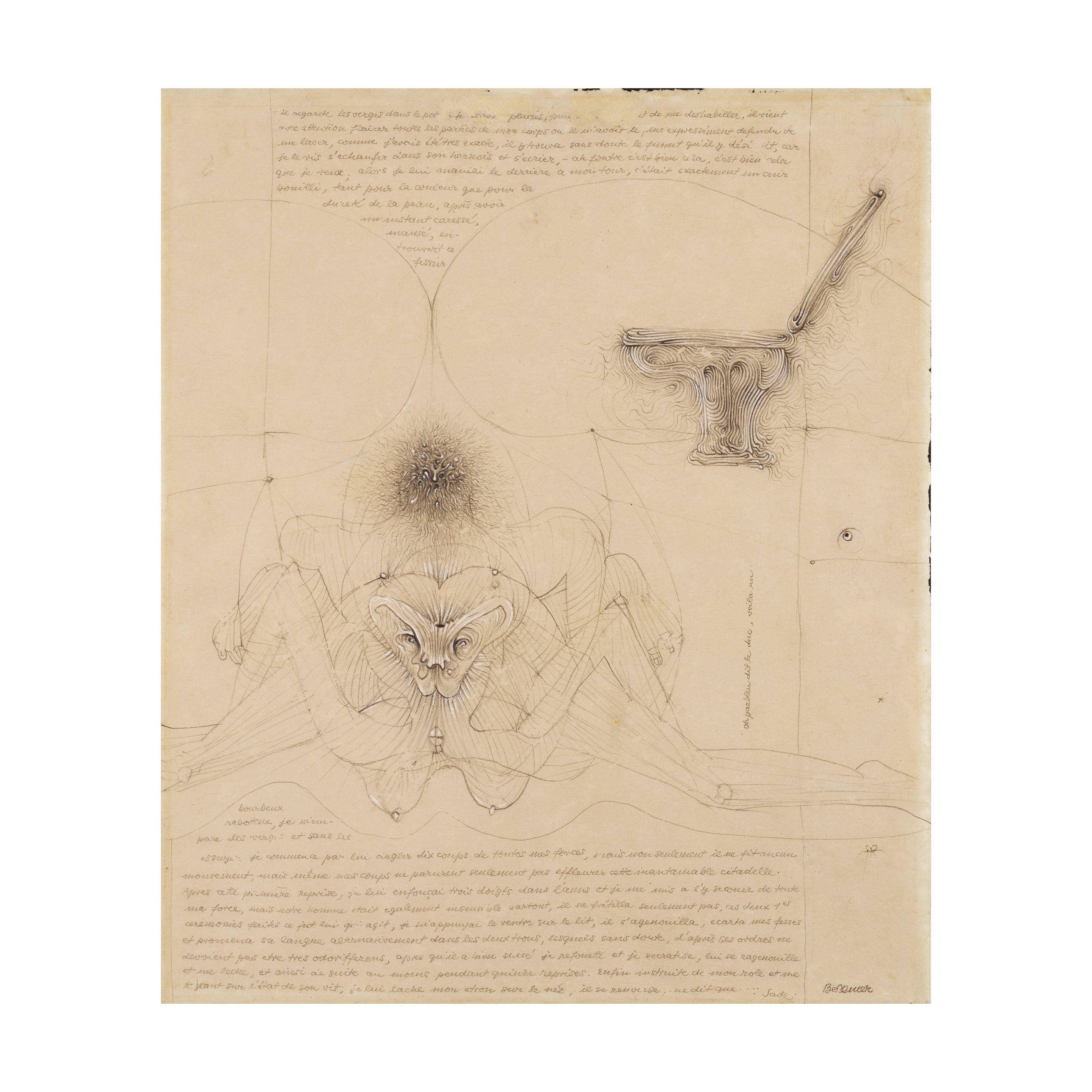 Hans Bellmer - Sans titre (À Sade IV)