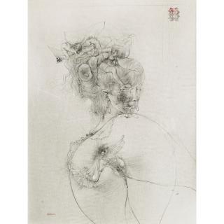 Hans Bellmer - Sans Titre (Étude Pour La Philosophie Dans Le Boudoir De Sade)