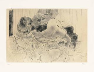 Hans Bellmer - Sur canapé