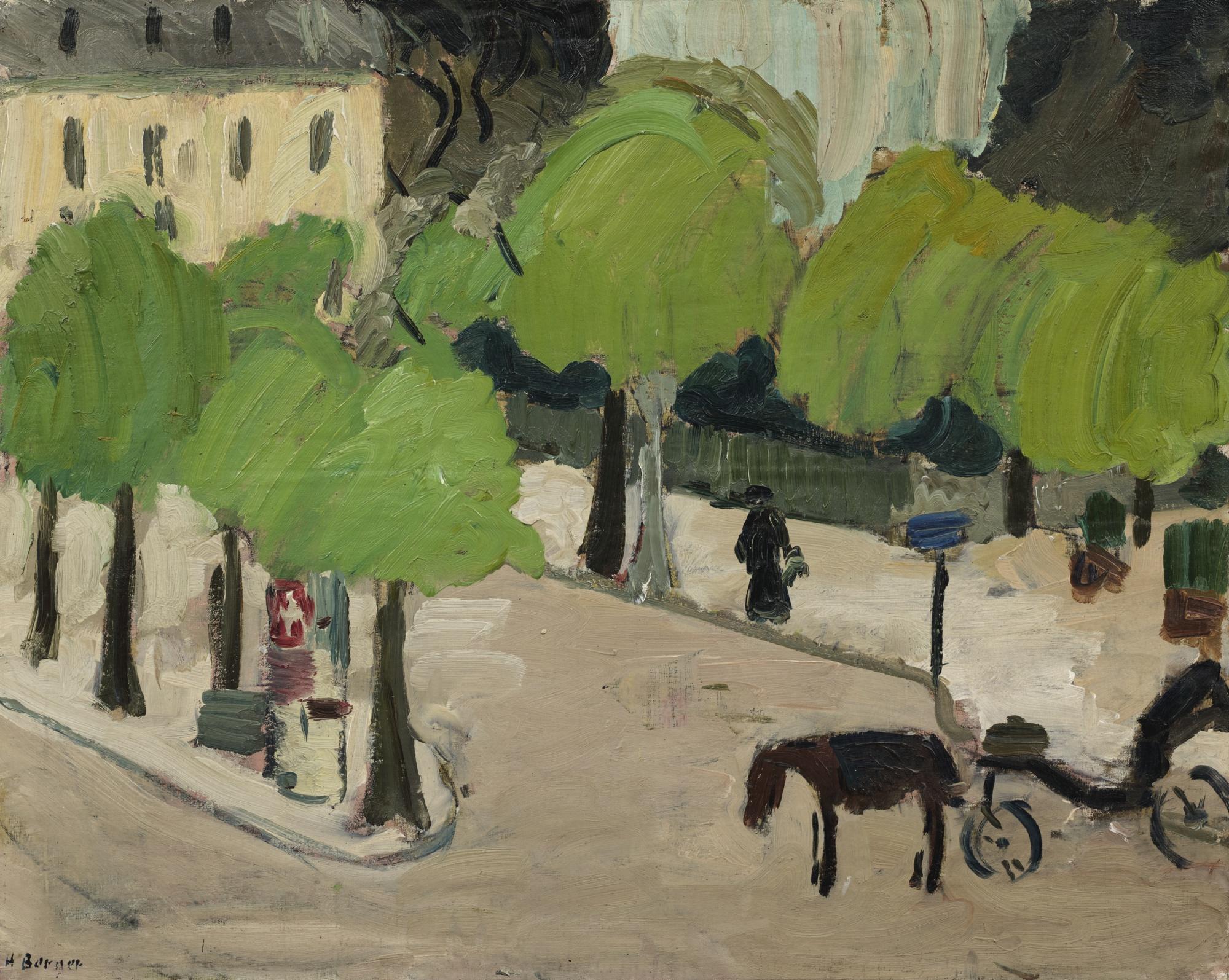 Hans Berger - Place De La Gare Des Eaux Vives, Genève