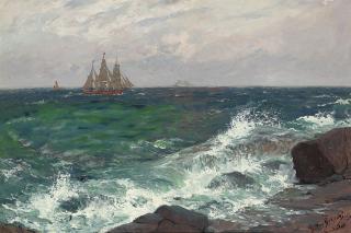 Hans Bohrdt - Running along the coast