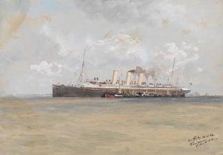 Hans Bohrdt - Schnelldampfer \