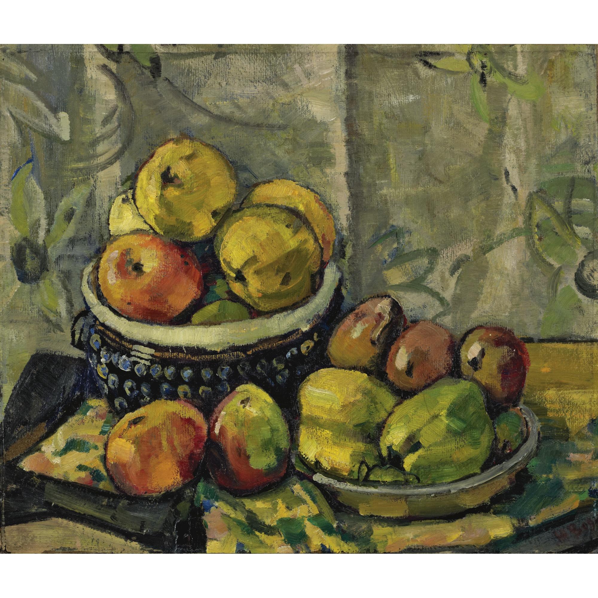 Hans Brühlmann - Früchte In Zwei Schalen, 1909 Fruits In Two Bowls, 1909