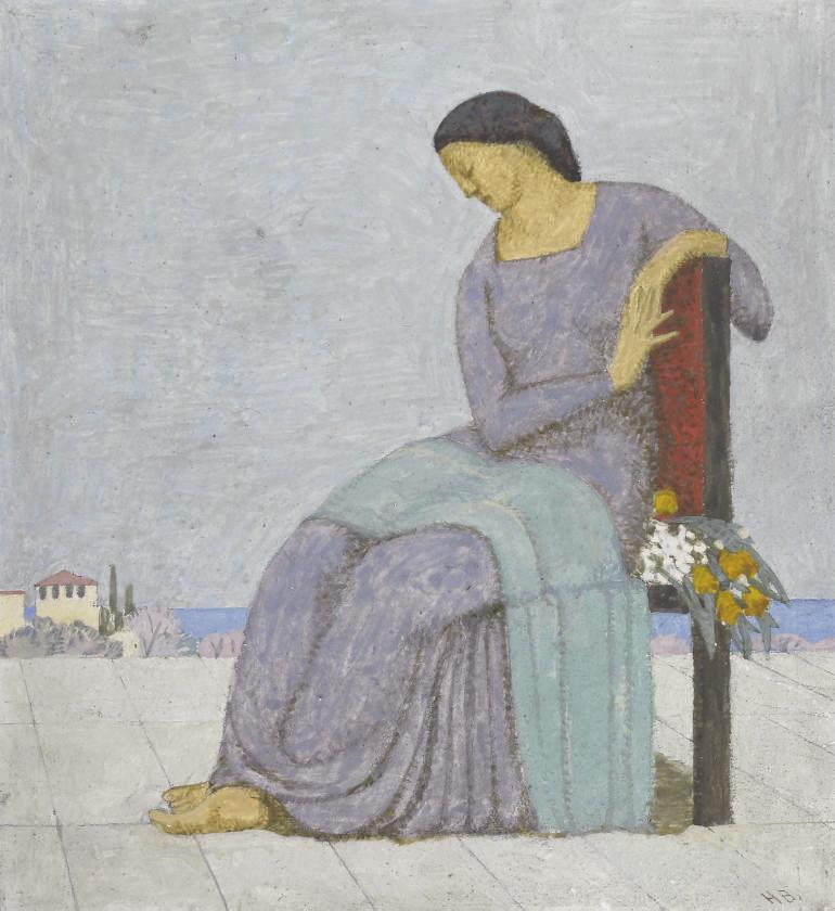 Hans Brühlmann - Sitzende Frau, 1907
