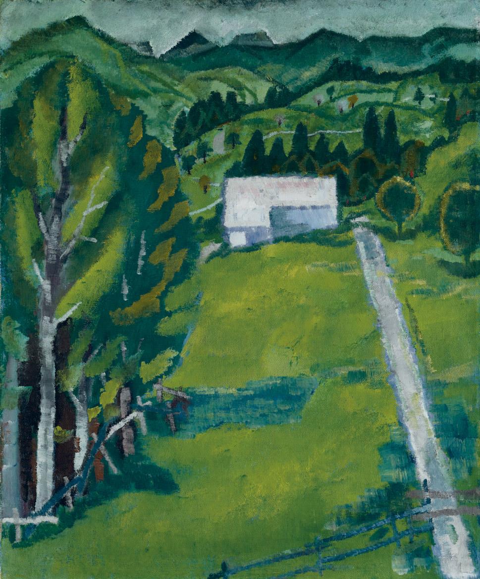 Hans Brühlmann - Toggenburger Landschaft mit Gaden II, 1909