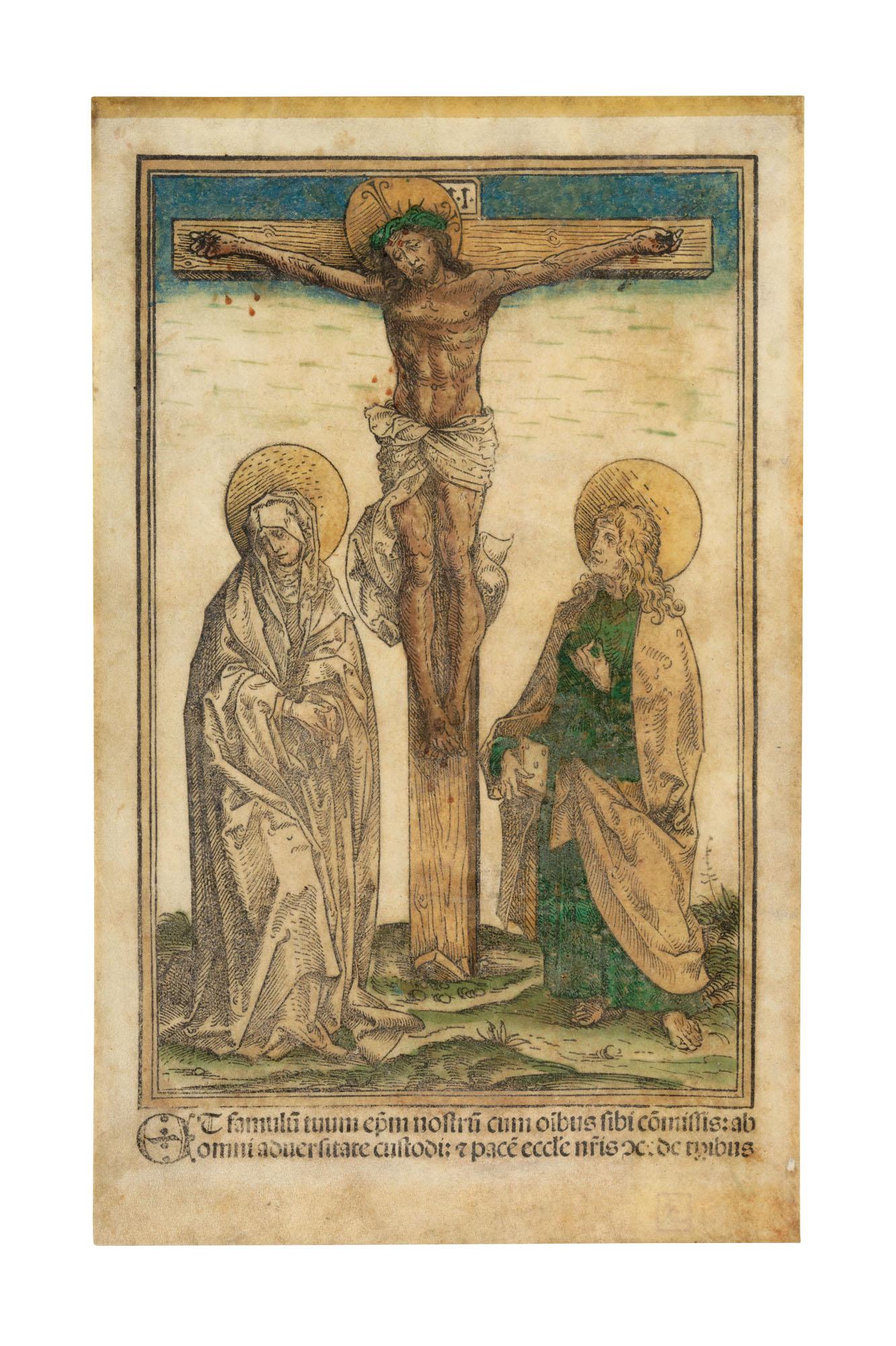 Hans Burgkmair The Elder - Christ on the Cross between the Virgin and Saint John