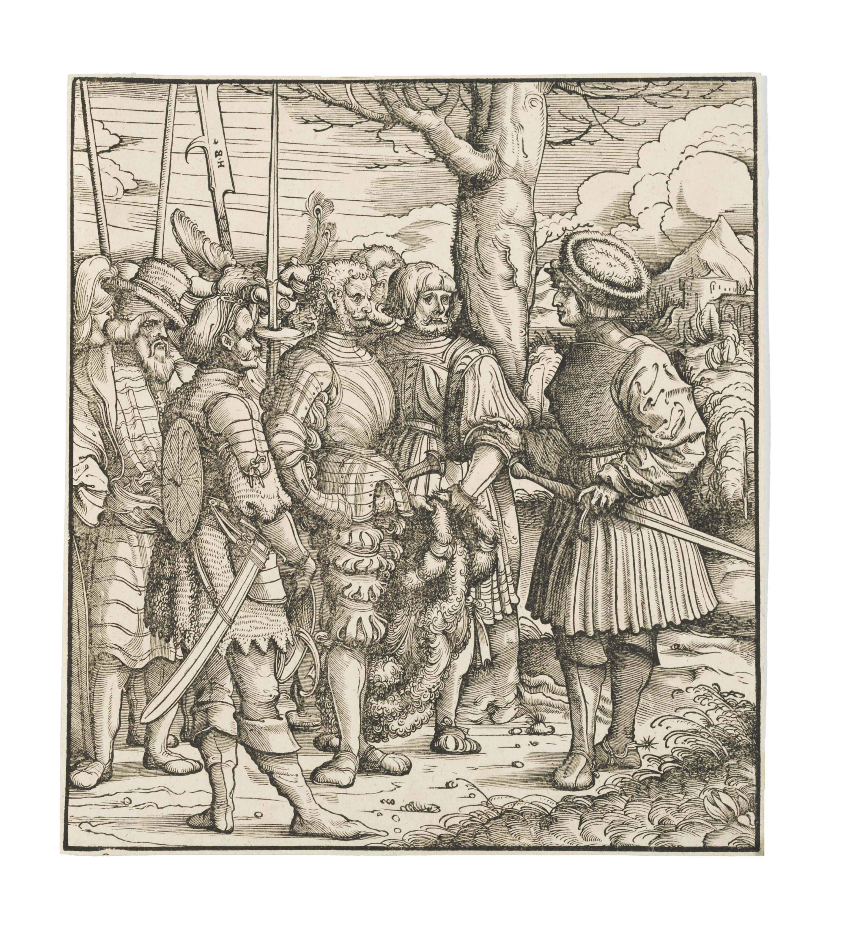 Hans Burgkmair The Elder - The Skill of the White King to deal with different Nations in Wartime, from: Der Weisskunig (B. 80-71)