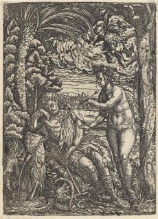 Hans Burgkmair The Elder - Venus And Mercury (Bartsch 1; Hollstein 834)