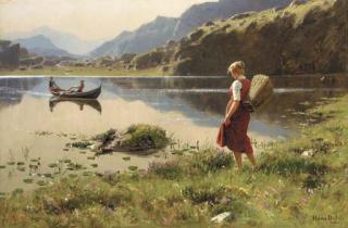 Hans Dahl - Rowing ashore