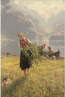 Hans Dahl - Sommerdagved En Norsk Fjord (A Summerday By A Norweigan Fjord)