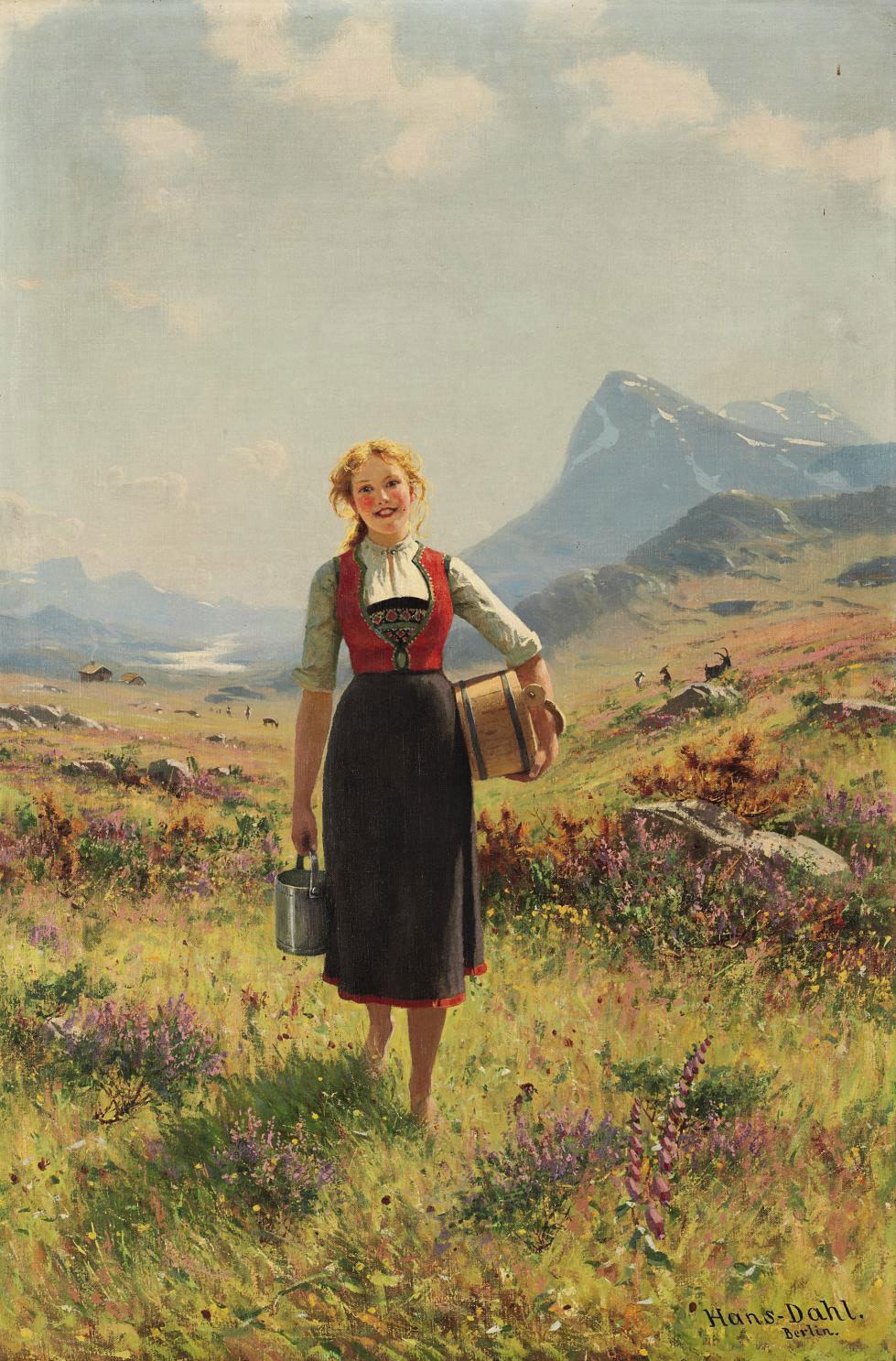 Hans Dahl - Summer in the Mountains, Norway