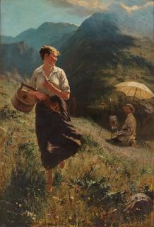 Hans Dahl - The model and the artist