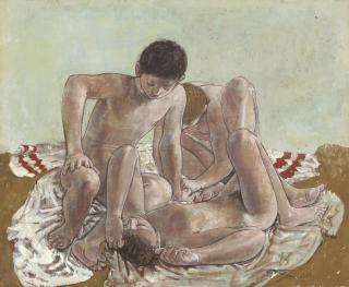 Hans Erni - Drei Jungen Am Strand, 1952 Three Boys At The Beach, 1952