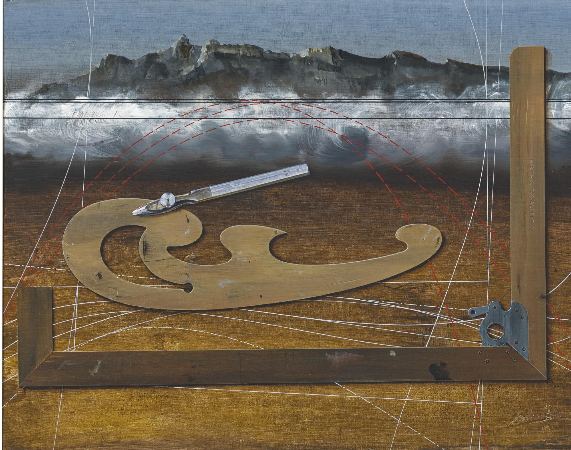 Hans Erni - In Der Perspektive Des Pilatus, 1975