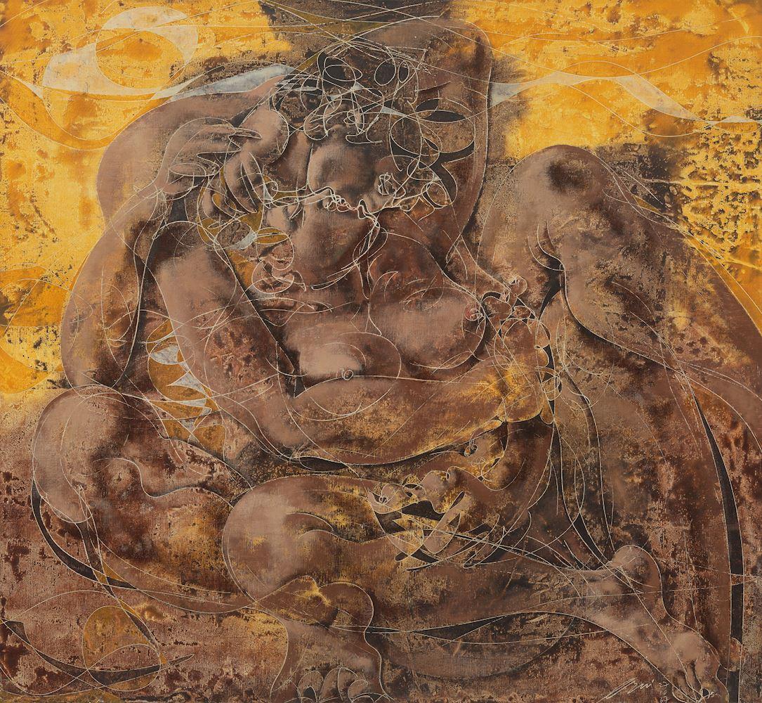 Hans Erni - Les amoureux II. 1967.