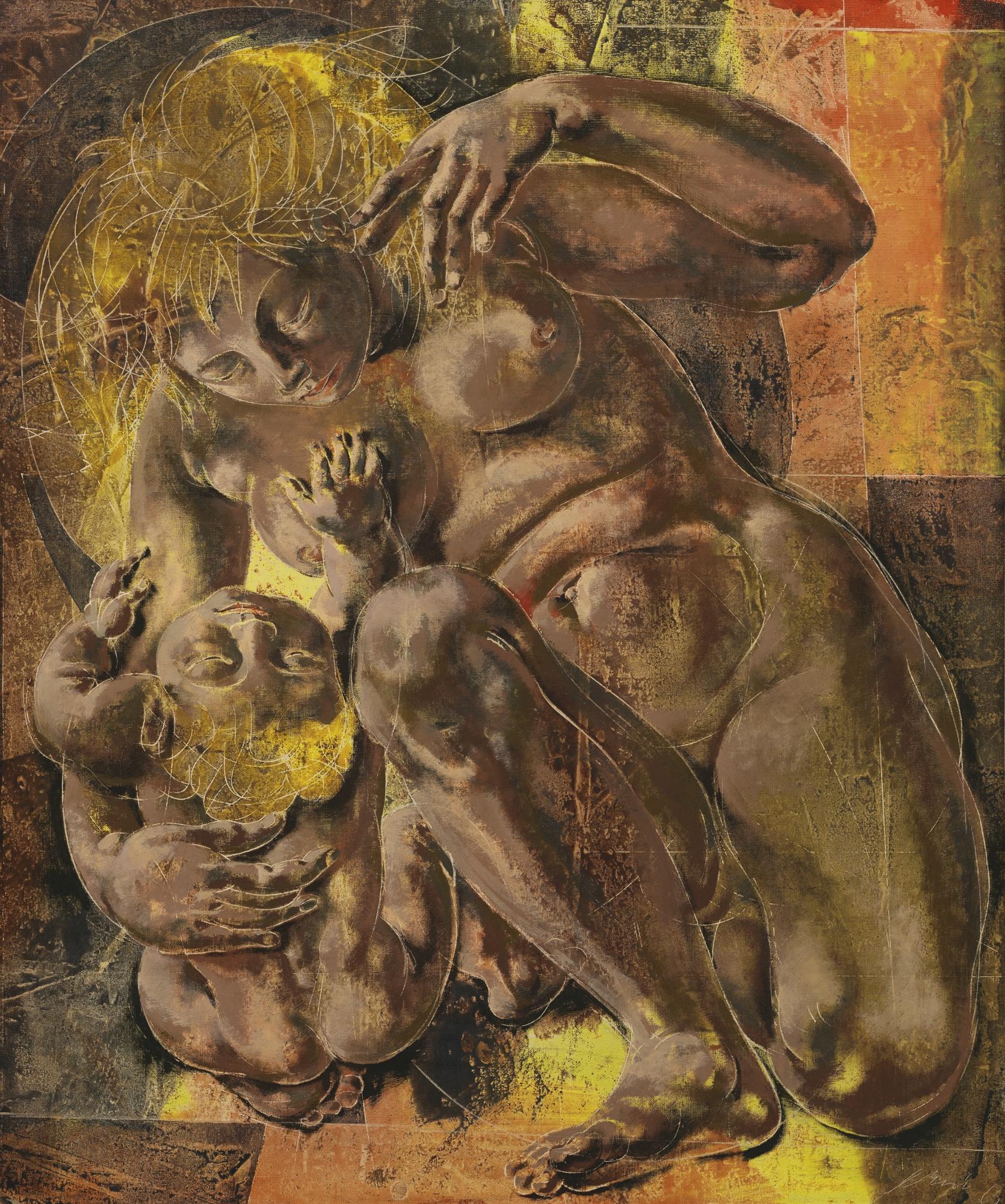 Hans Erni - Mutter Mit Kind, 1962 