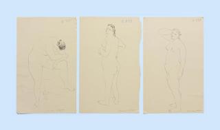 Hans Erni - Sammelnummer von drei Werken: Stehende Frauen, um 1930-33