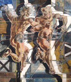 Hans Erni - Zwei Männliche Akte, 1964