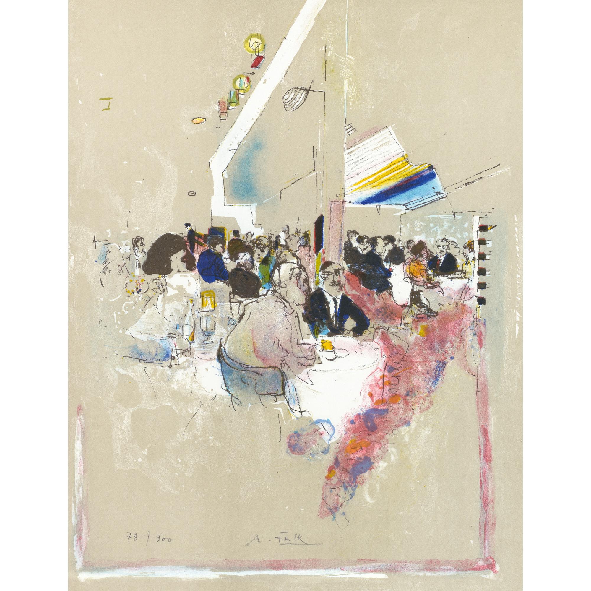 Hans Falk - Kaffeehaus-Szene Coffee House Scene