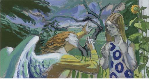 Hans Feibusch - The Guardian Angel; A Centor And His Maiden; Poseidon And The Sea Nymph; And The Thinker