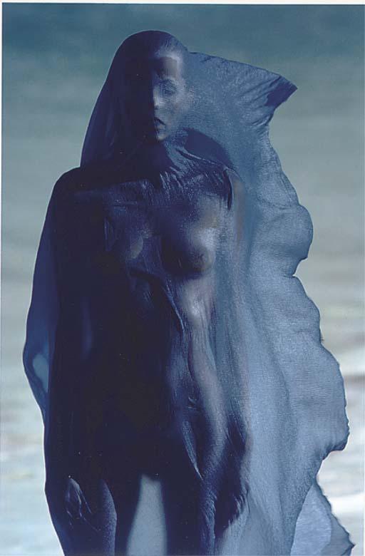Hans Feurer - Blue Body And Veil; Red Bracers, 1970S-80S