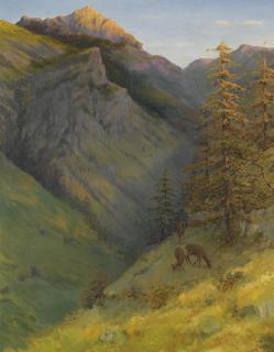 Hans Gantner - The Augustenberg From The Malbuntal Valley