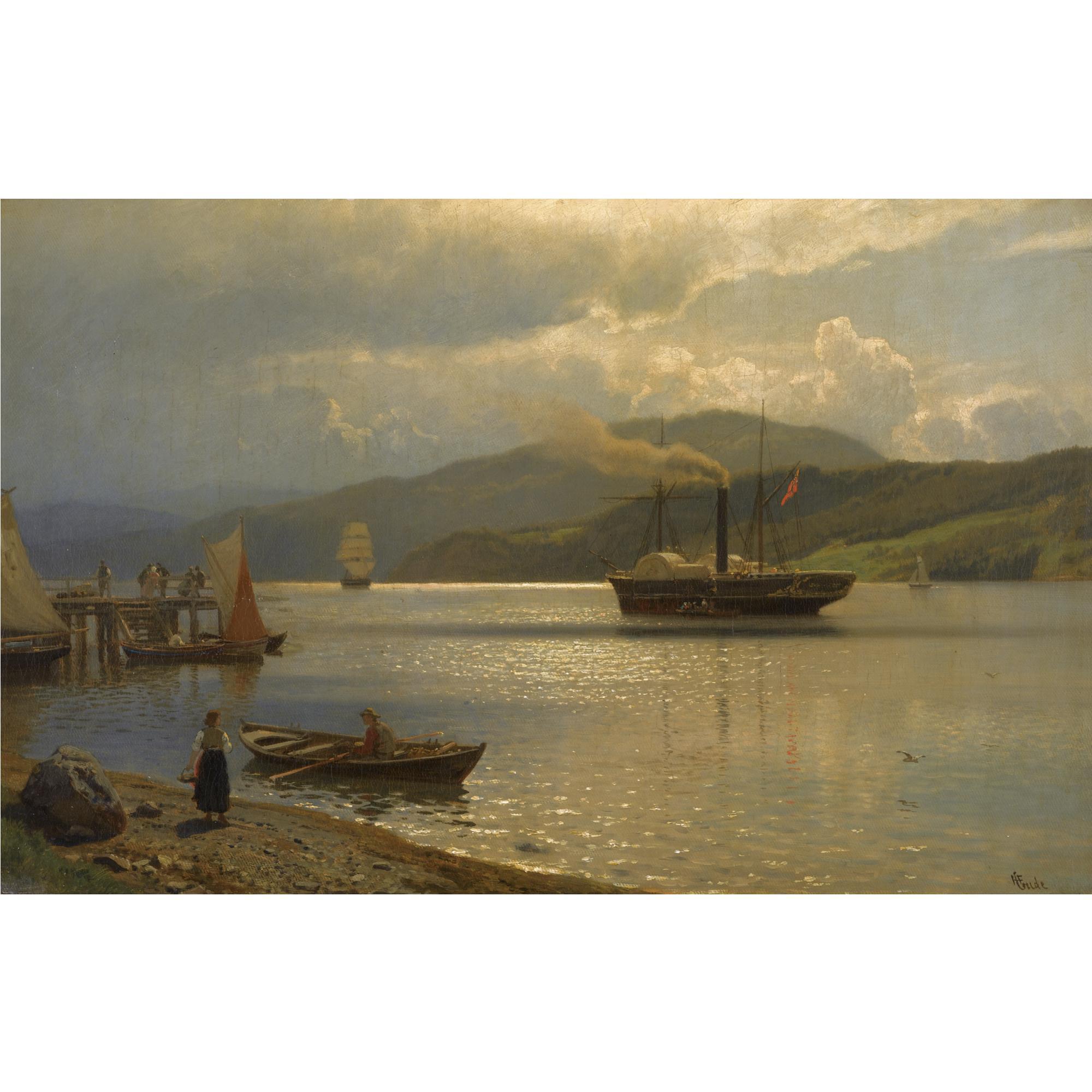 Hans Gude - Norwegian landskap (Landscape)