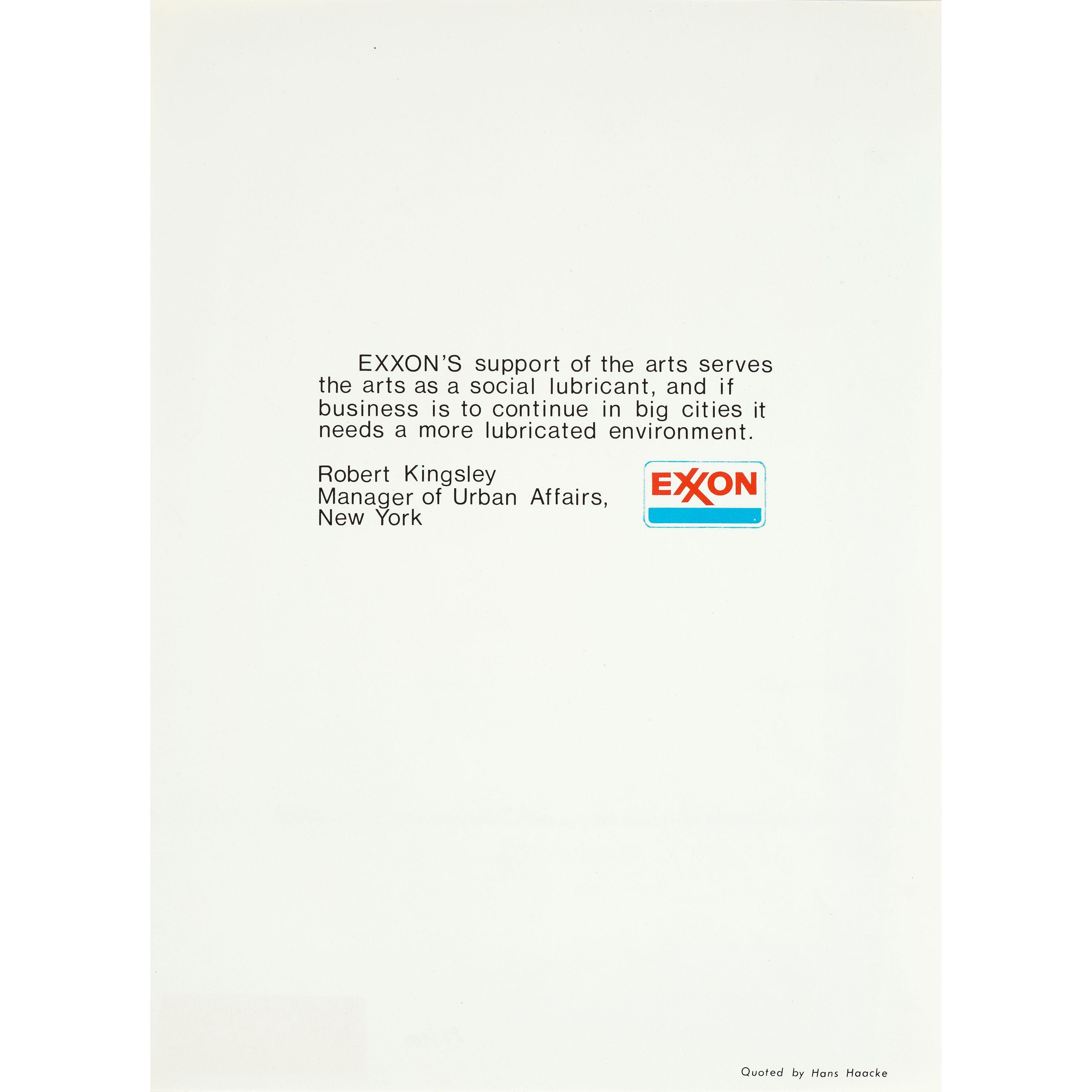 Hans Haacke - Untitled (Exxon)
