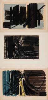 Hans Hartung - Konvolut von 3 Lithografien.