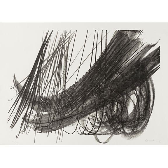 Hans Hartung - L 1973-1; L 1973-2 (2 works)