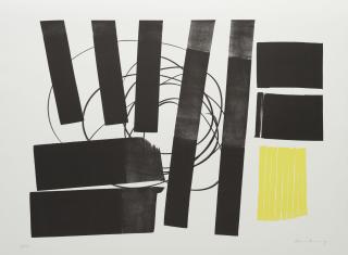 Hans Hartung - L 1973-31 (Aus: Hommage à Picasso).