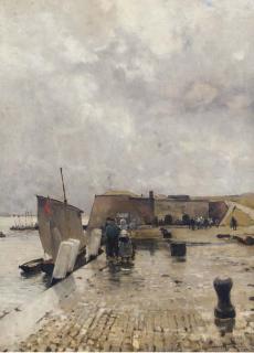 Hans Herrmann - A quay in Vlissingen