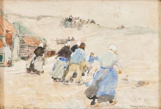 Hans Herrmann - Katwijk on the Sea, 1890