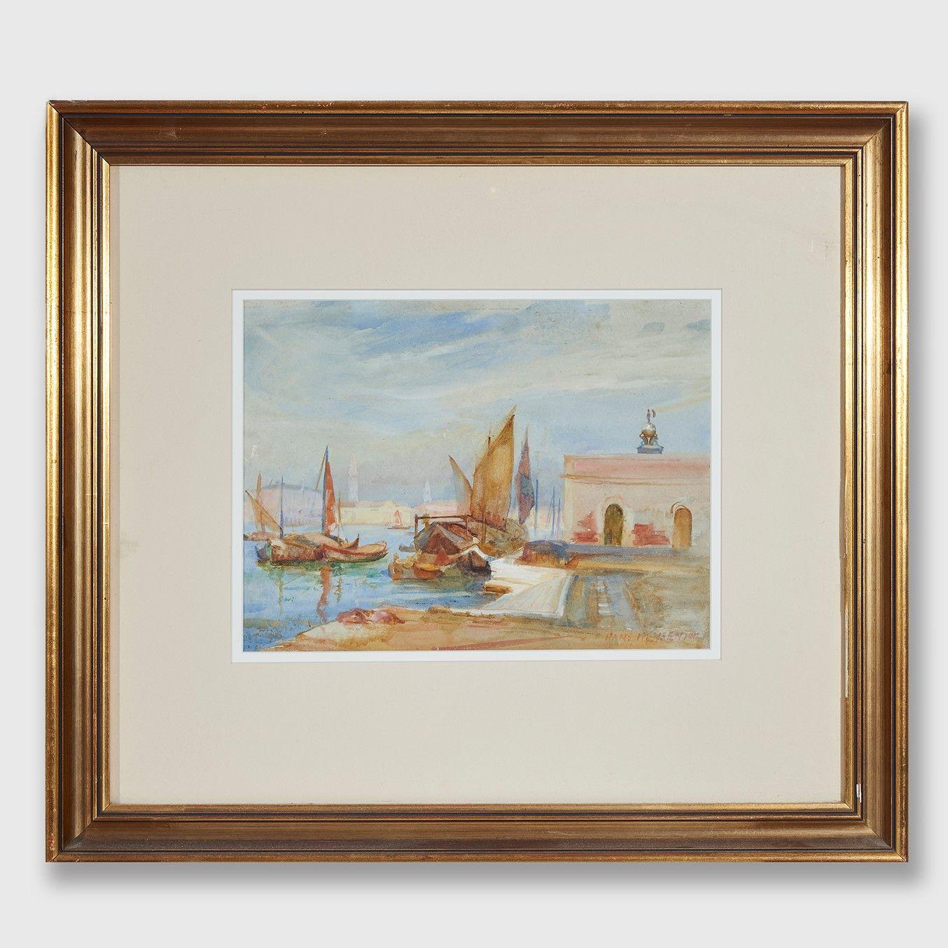 Hans Heysen - At the Entrance, Grand Canal, Venice, 1902