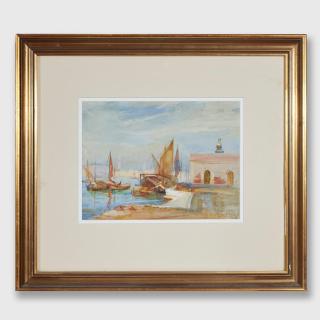 Hans Heysen - At the Entrance, Grand Canal, Venice, 1902