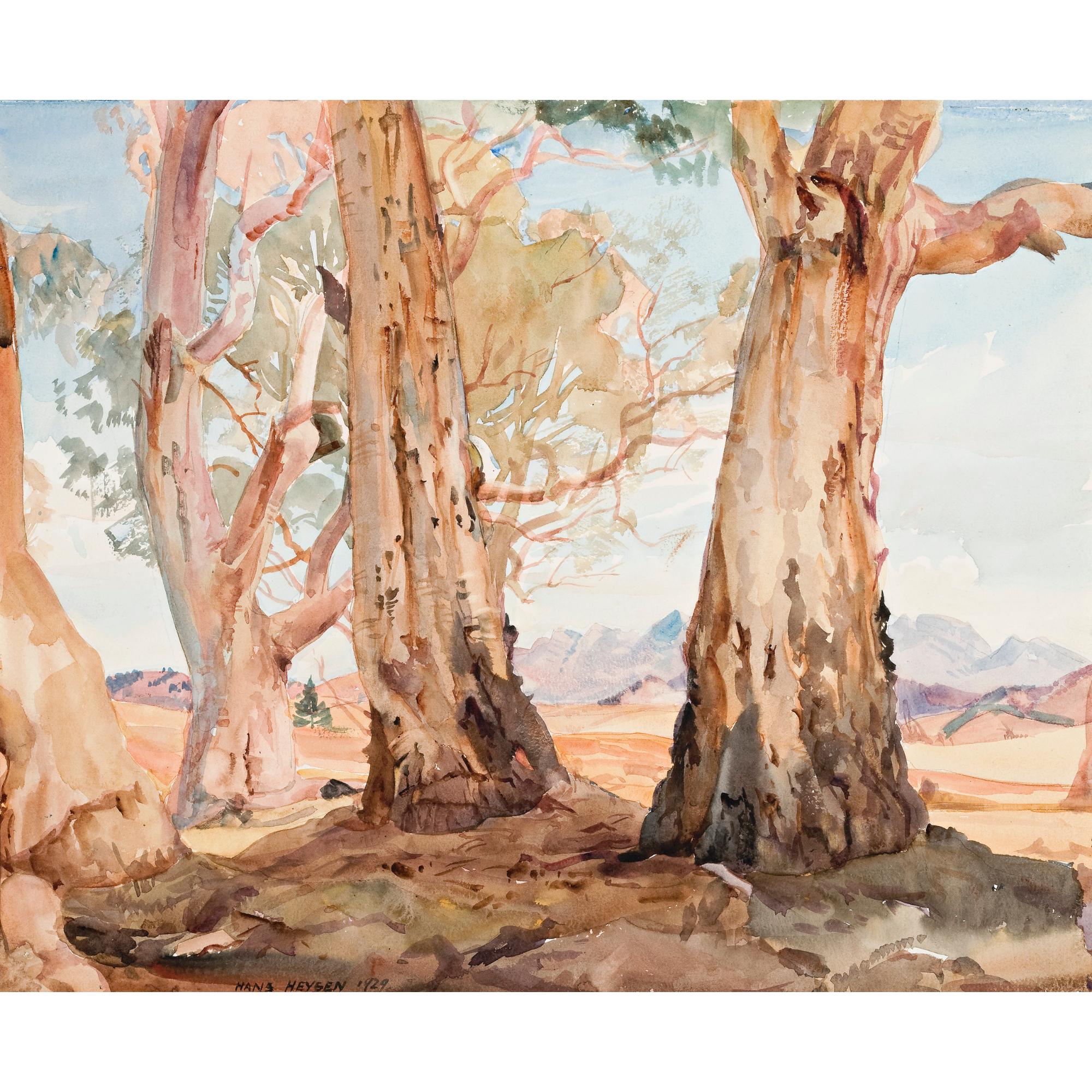 Hans Heysen - Australian Red Gums Of The Flinders