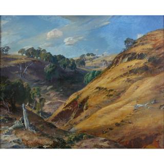 Hans Heysen - Australian The Hillside, Glen Osmond