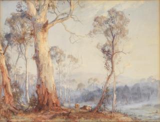 Hans Heysen - The Edge of the Clearing, 1915