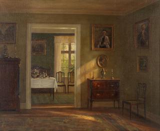 Hans Hilsoe - Interior scene