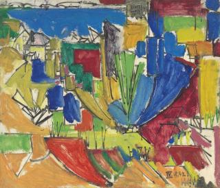 Hans Hofmann - Landscape (Bushes)