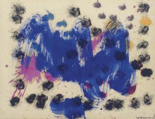 Hans Hofmann - No. 2 Blue And Pink With Spots