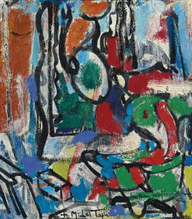 Hans Hofmann - Untitled (To Michel Tapié)