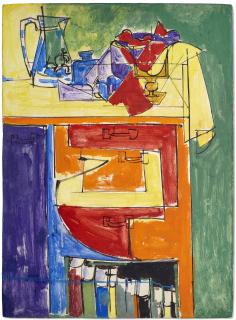 Hans Hofmann - Vase, Furniture and Books