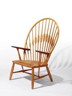 Hans J. Wegner - A Peacock chair in ash and teak, made by Johannes Hansen (model no. JH550)